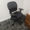 HON Basyx Black Mesh / Cloth Mid Back Rolling Task Chair B Grade